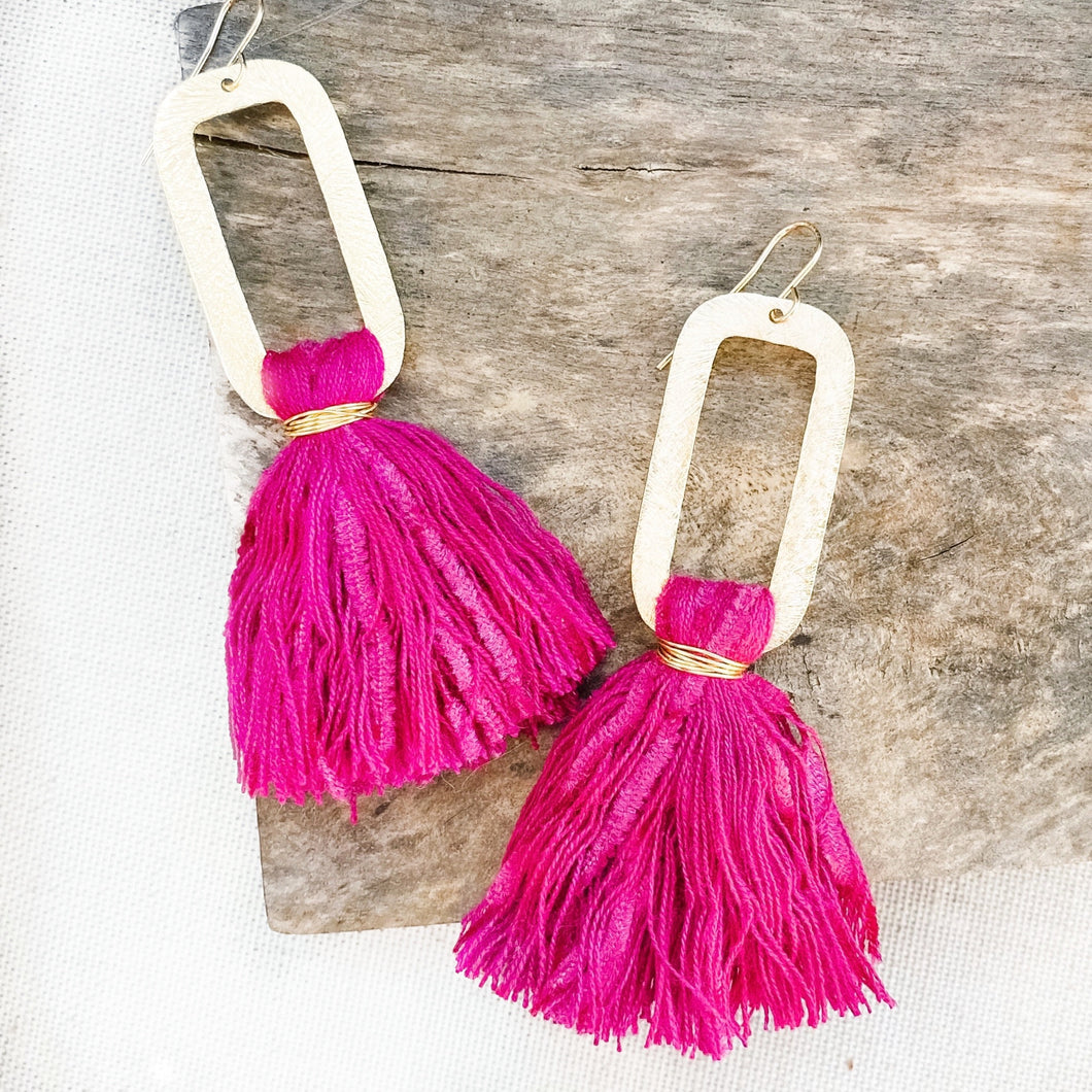 Hot Pink Viv Earring