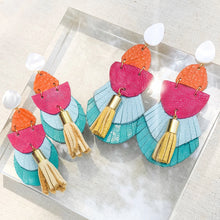 Clara Fringe Leather Earrings