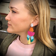 Clara Fringe Leather Earrings