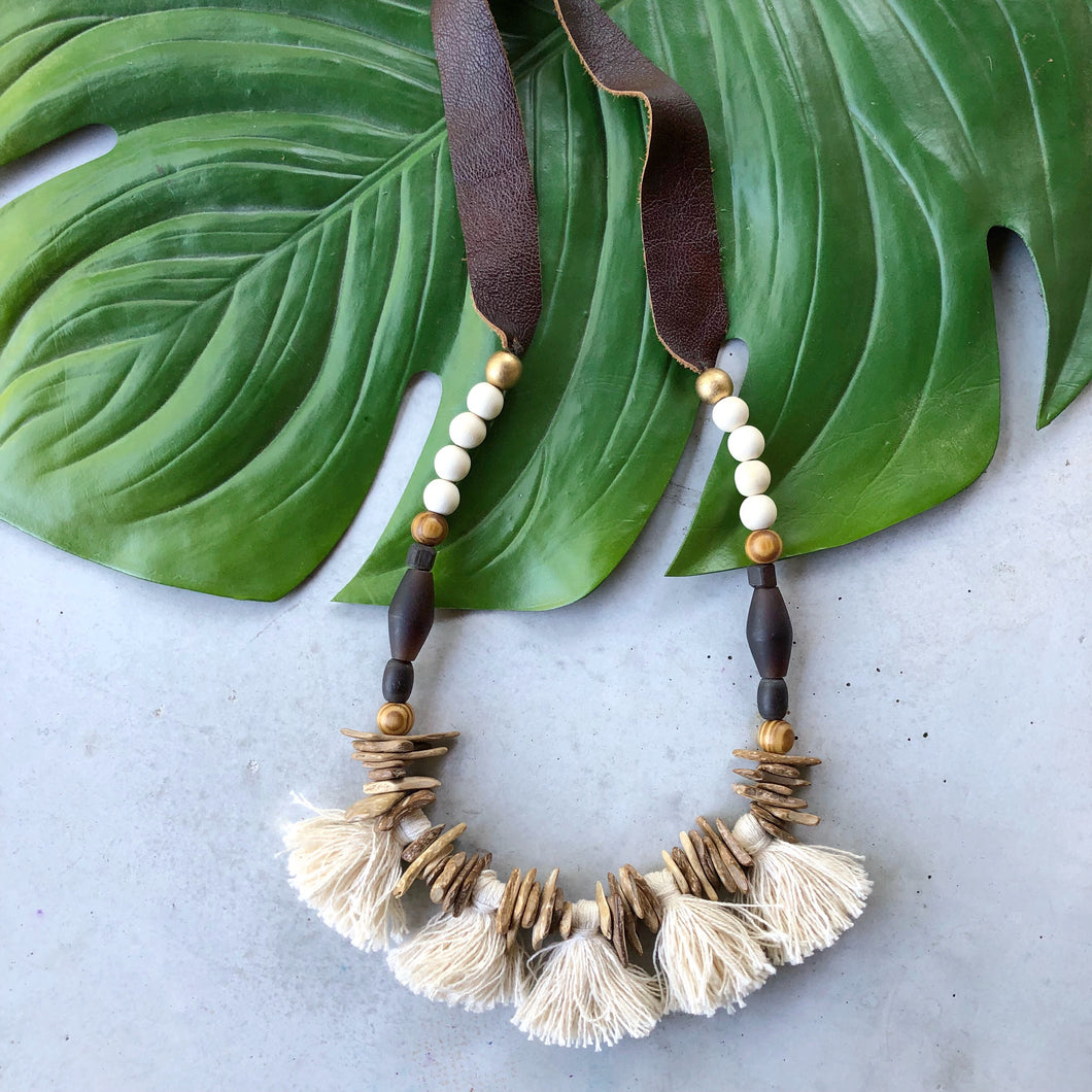Fringe Coffee Necklace