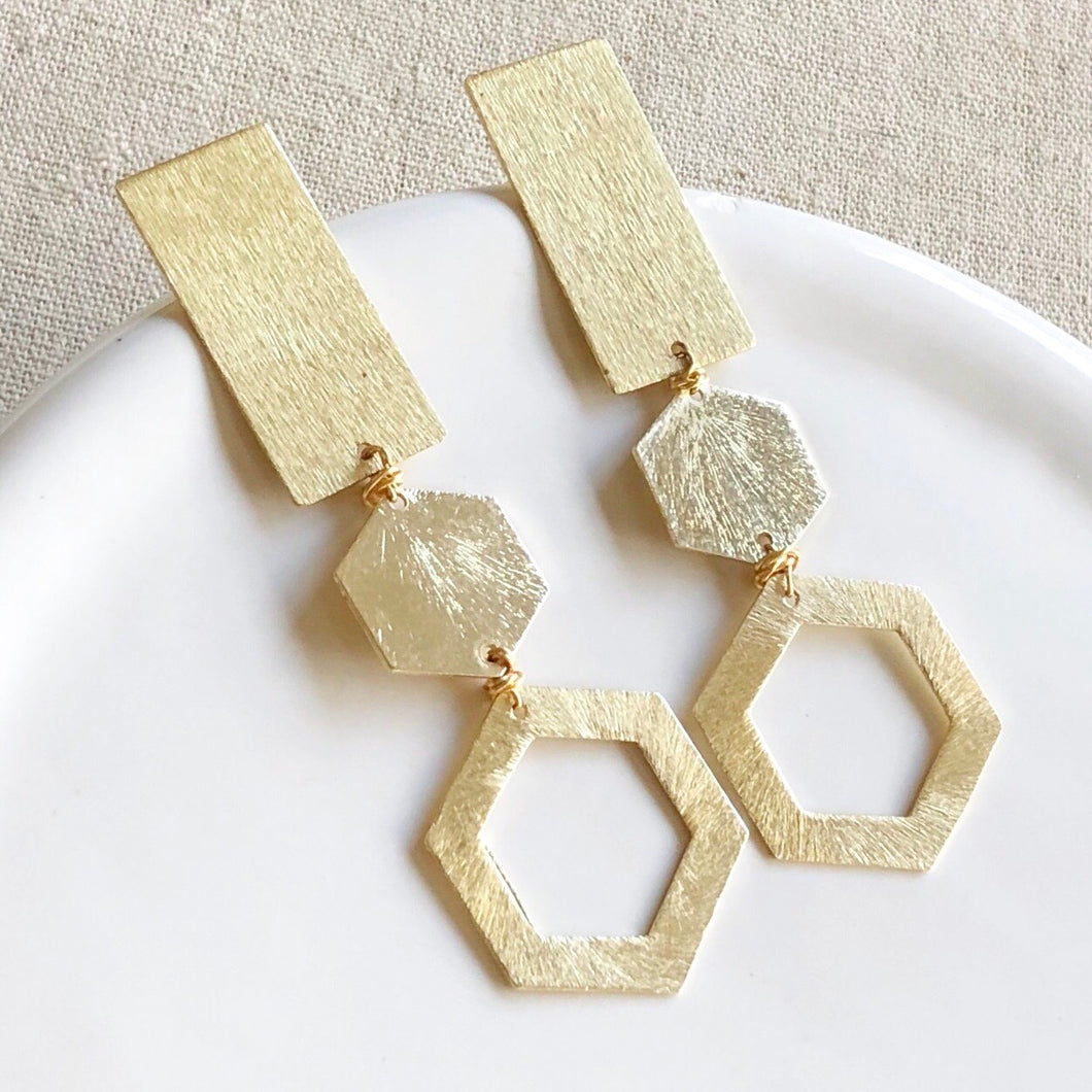 Deco Gold Earring