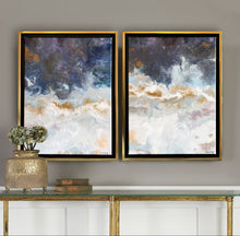 Indigo Sapphire I & II original fine art paintings