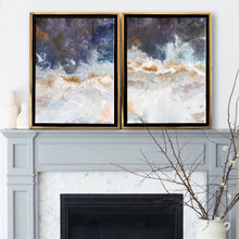 Indigo Sapphire I & II original fine art paintings