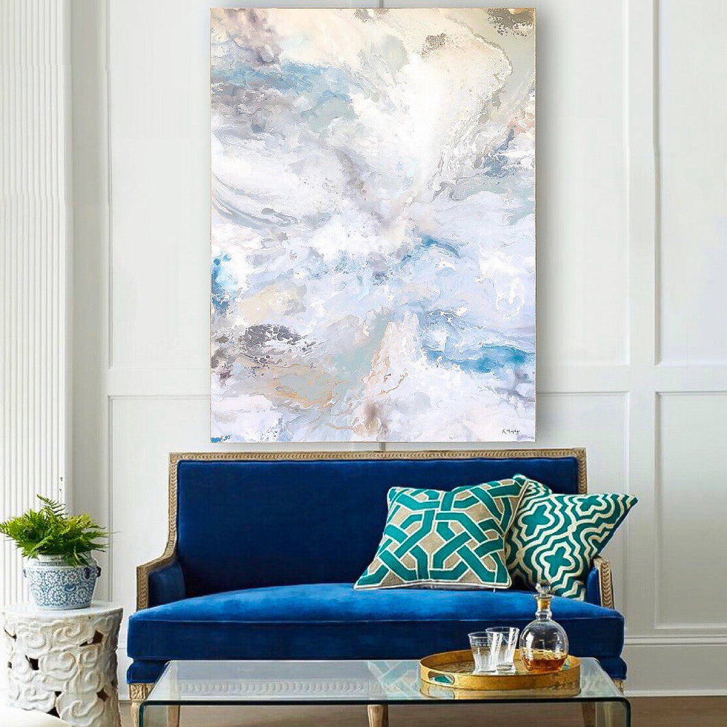 Blue Symphony Original Fine Art Painting  (as seen on HGTV)