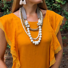 Cowrie leather Necklace