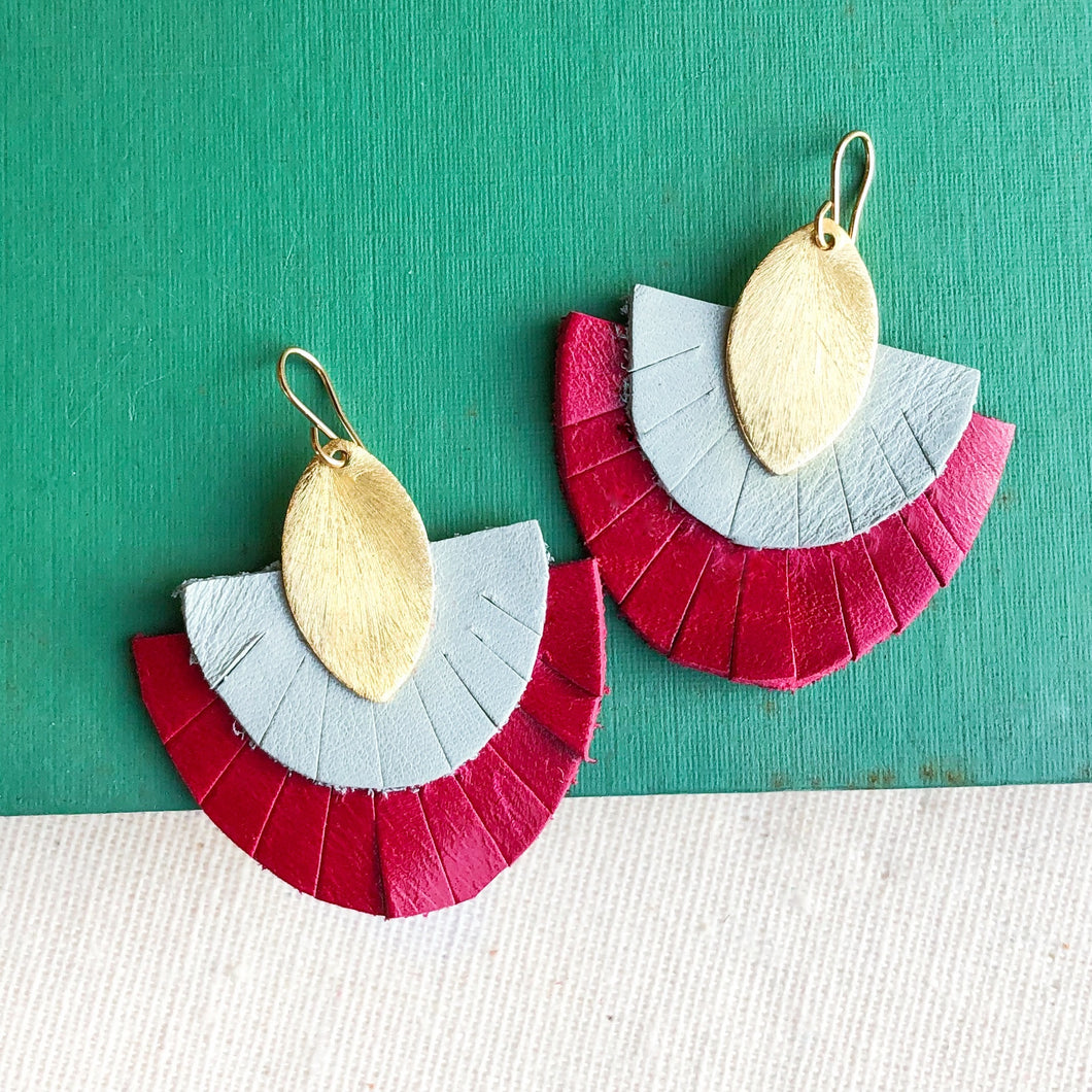 Beckett Leather Earrings