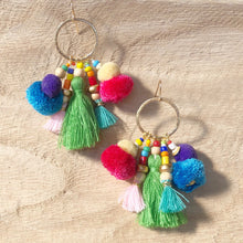 Joie Pom Pom Earring- Green