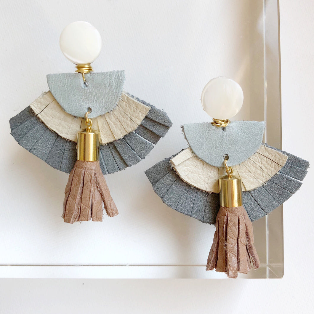 Celine Leather Earrings