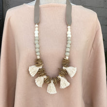 Fringe Taupe Necklace