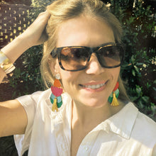Clara Fringe Leather Earrings