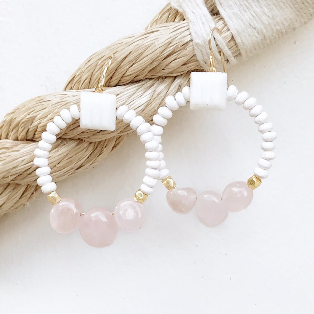 Blush Rose Earring