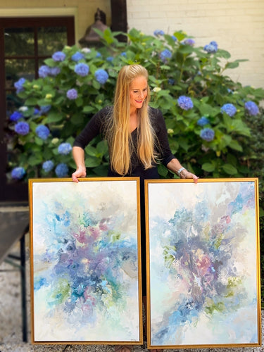 Florale I & II original fine art paintings