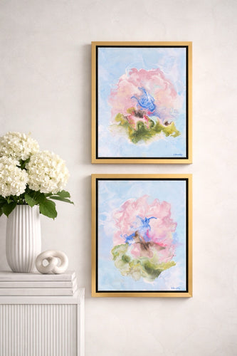 Fluer I & II original fine art paintings
