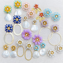 Bouquet Blue Earring