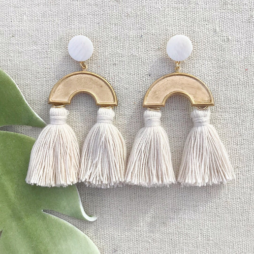 Luna fringe earring