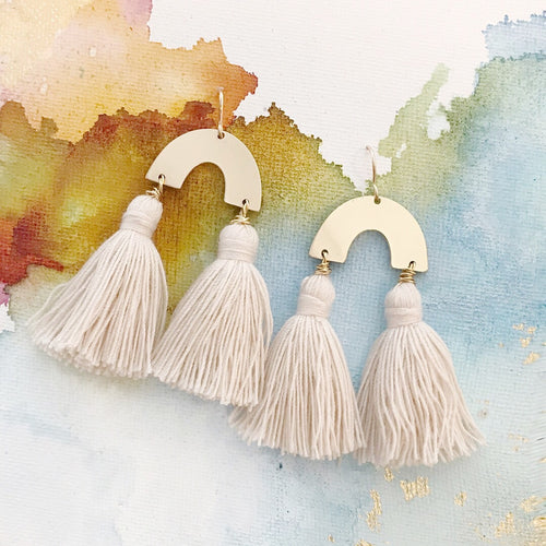 Lindy U Tassel earring