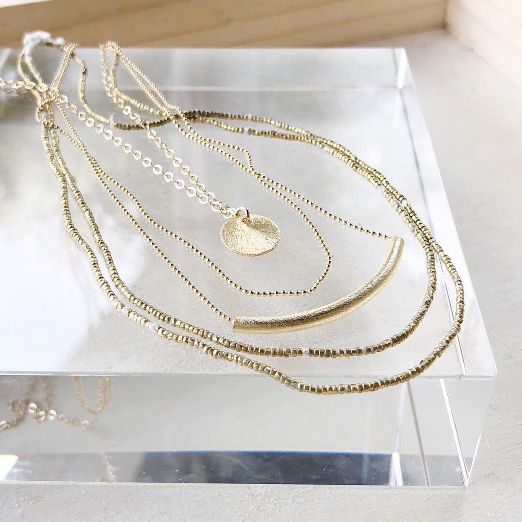 Delicate layers necklace
