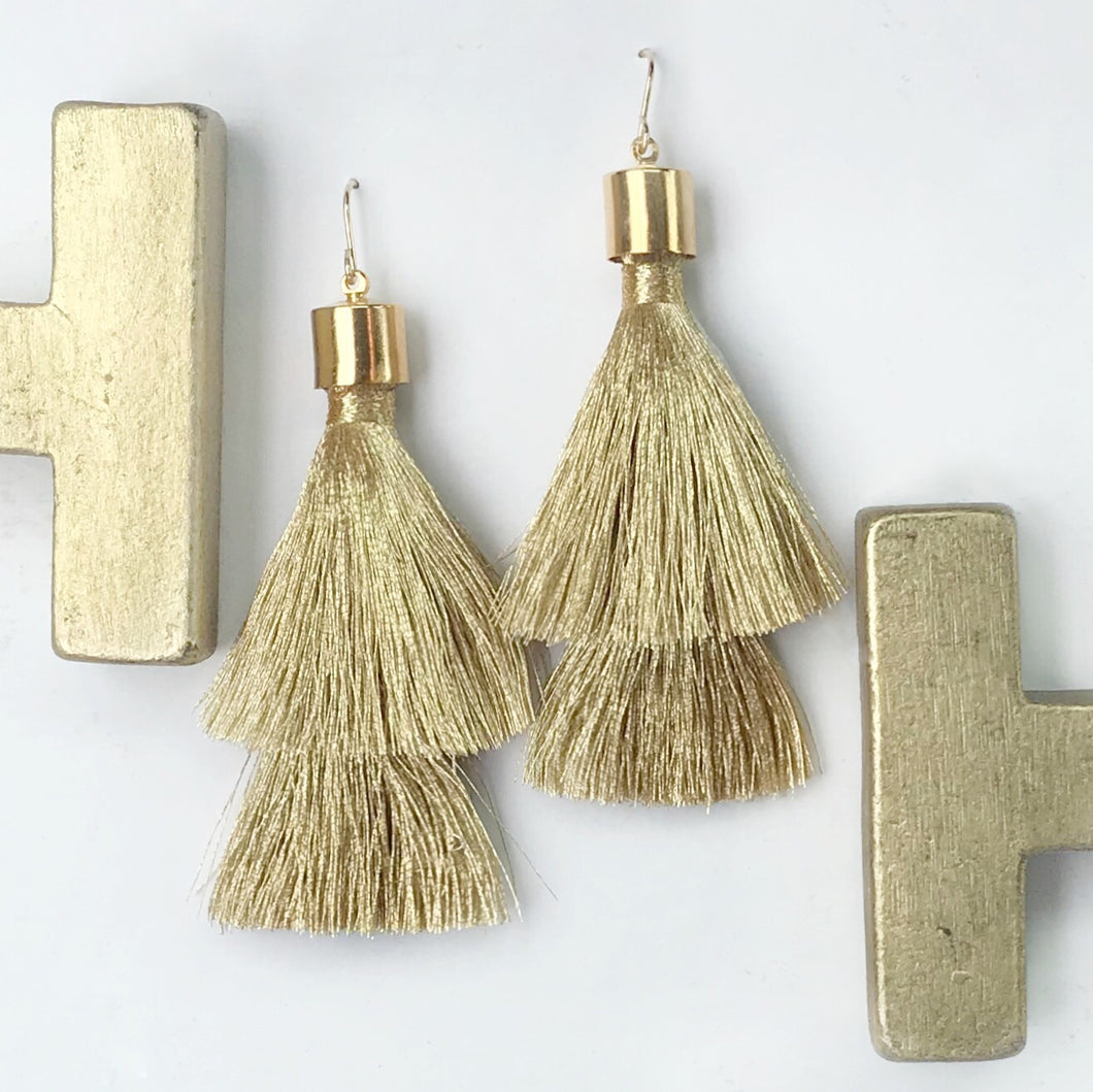 Gold Tassel earrings