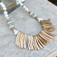 Gold Coconut Wood Necklace