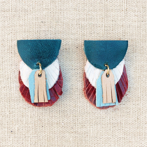 Preston Leather Earring