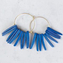 Tribal hoop bright earring