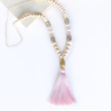 Whitney Blush Tassel Necklace