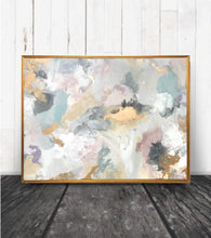 Custom art abstract painting soft colors