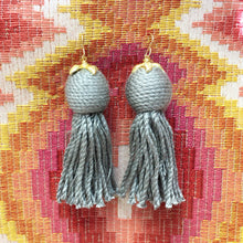 Bon Bon Tassel Grey earrings