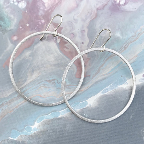 Perfect silver hoop earring