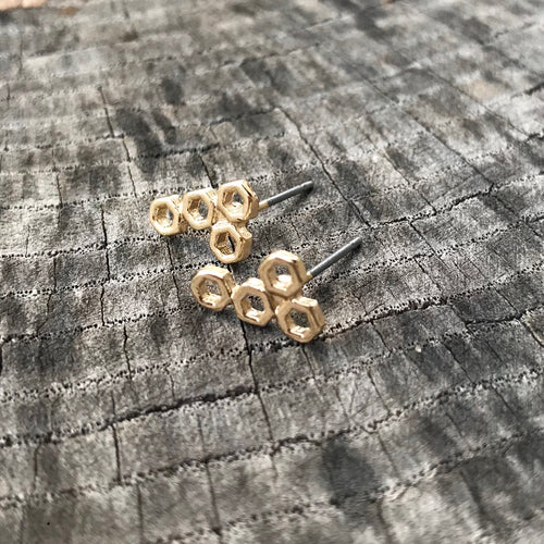 Structured Stud Earring