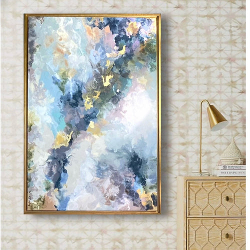 Spanish Moss original fine art painting with Gold Leaf