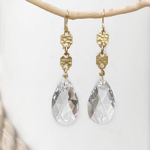 Tribal crystal earring