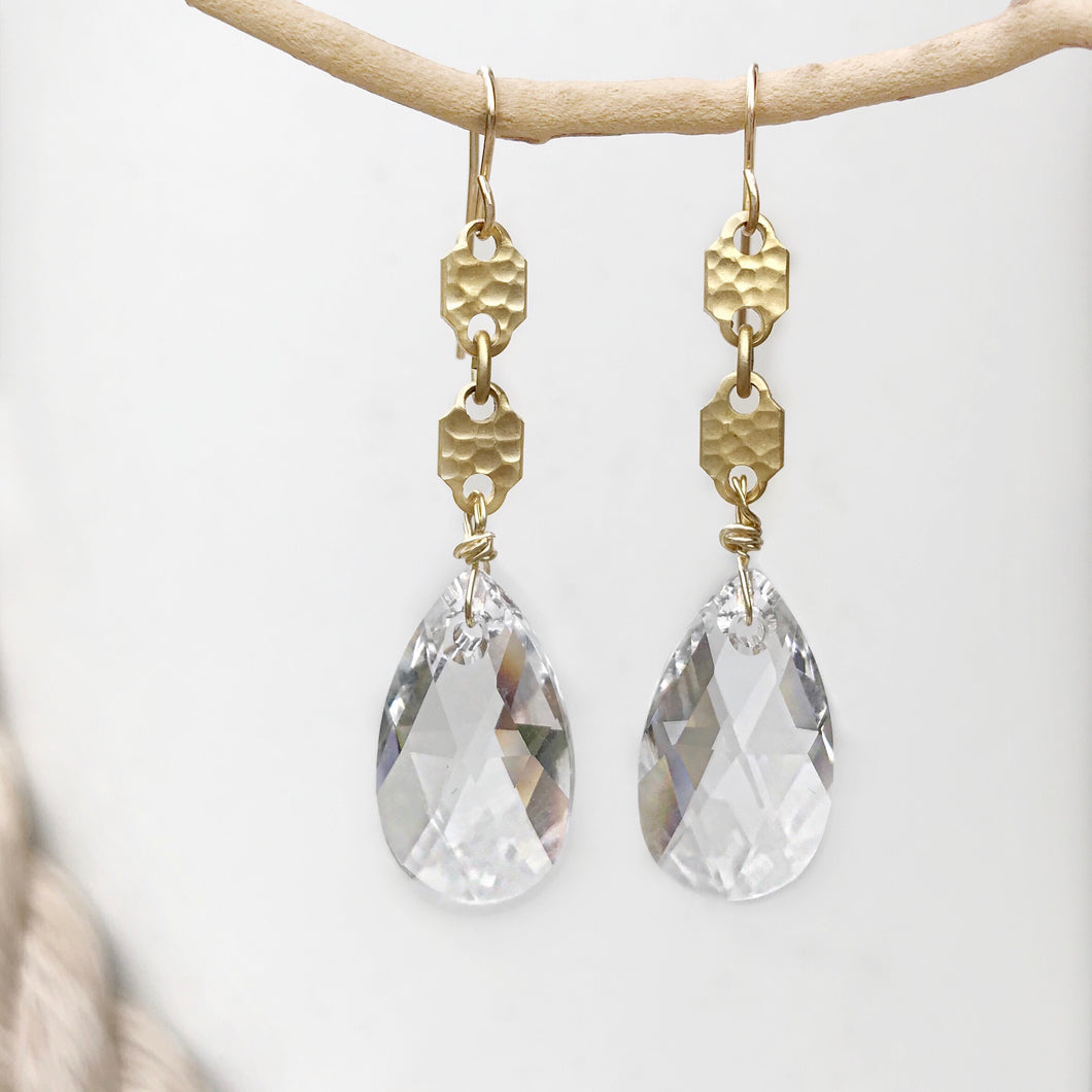 Tribal crystal earring