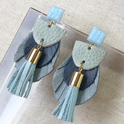 Shaw Leather Earrings