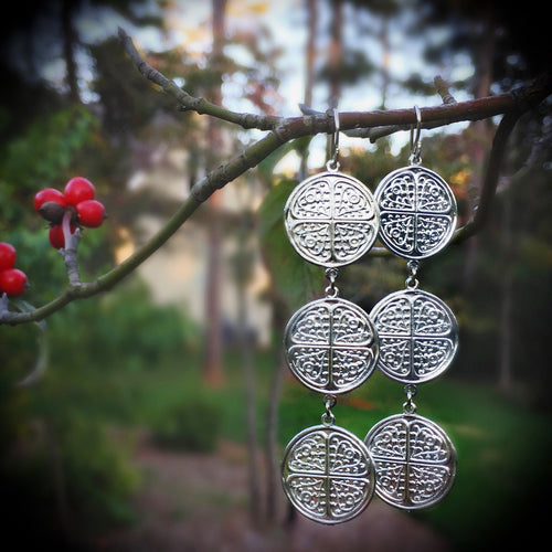 Silver Nantucket earring