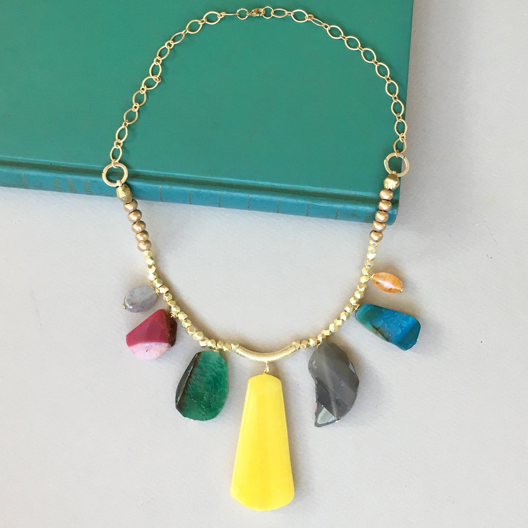 Summer agate necklace