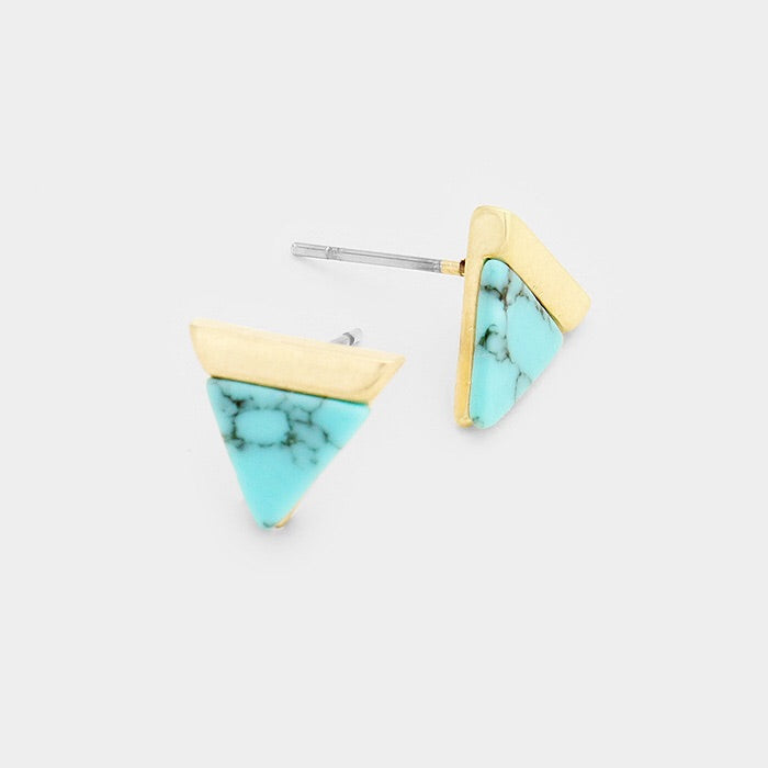 Mini turquoise earring