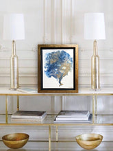 Navy Sea Fan Coral Abstract painting